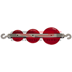 PULLEY-TRIPLE INLINE PLASTIC