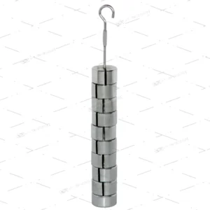 SET OF MASSES, IRON 1000g CHROME PLATED
